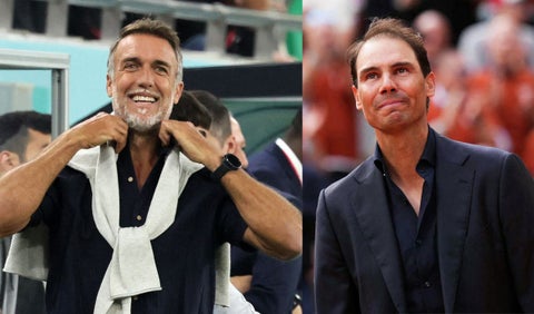 Gabriel Batistuta y Rafael Nadal