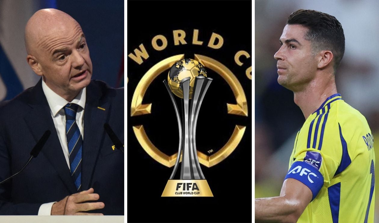 Gianni Infantino y Cristiano Ronaldo