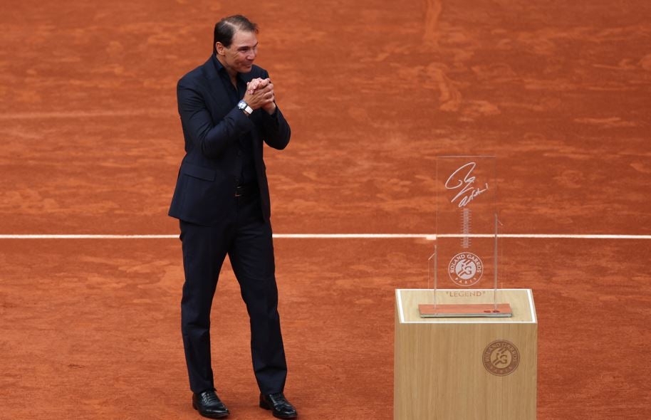 Homenaje Rafael Nadal en el torneo de Roland Garros