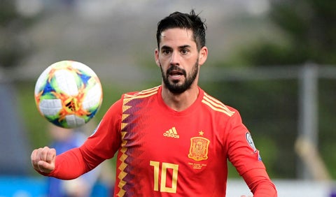 Isco con la selección de España