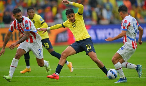 Kendry Páez con la selección de Ecuador