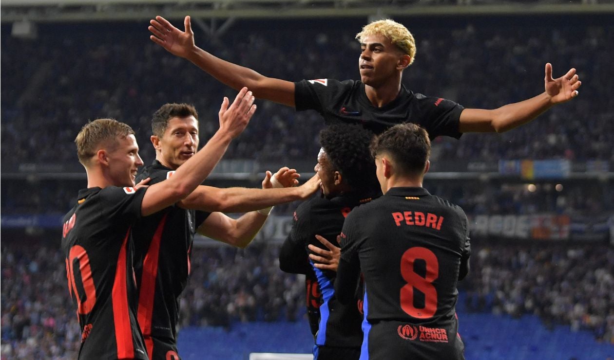 Gol de Lamine Yamal en el partido de Barcelona vs Espanyol