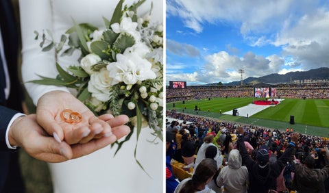 Matrimonio en el estadio El Campín