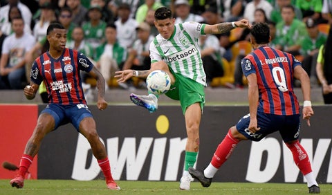 Jugadores Nacional vs Bahia