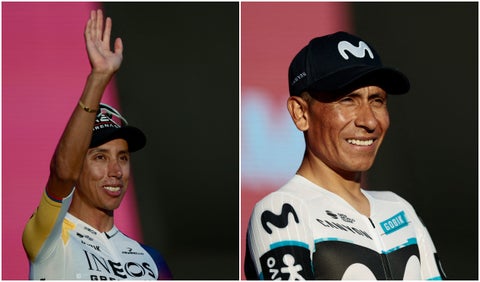 Egan Bernal y Nairo Quintana, colombianos en el Giro de Italia