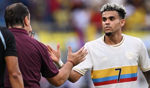 Néstor Lorenzo y Luis Díaz con la Selección Colombia