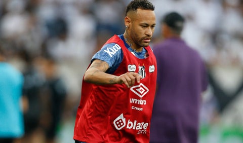 Neymar con el Santos en la Copa do Brasil