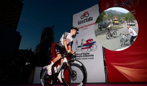 Juan Ayuso tuvo daño mecánico en el Giro de Italia