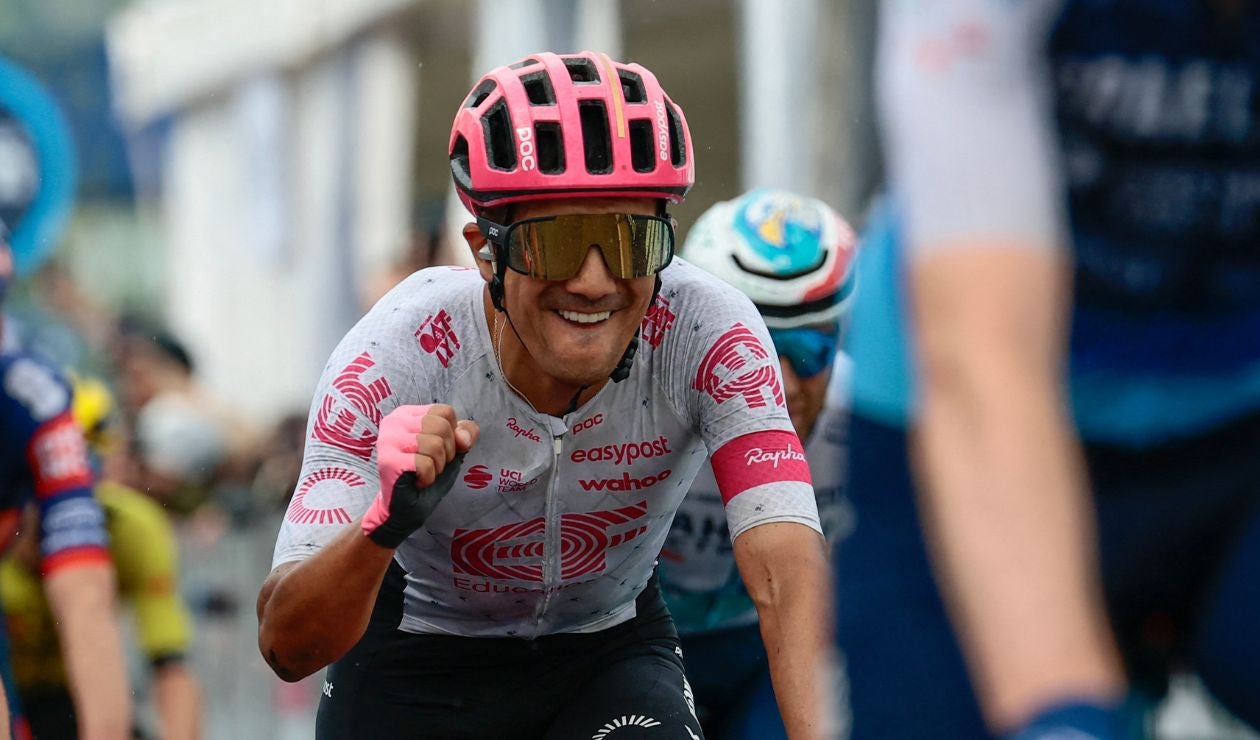 Richard Carapaz con EF en el Giro de Italia