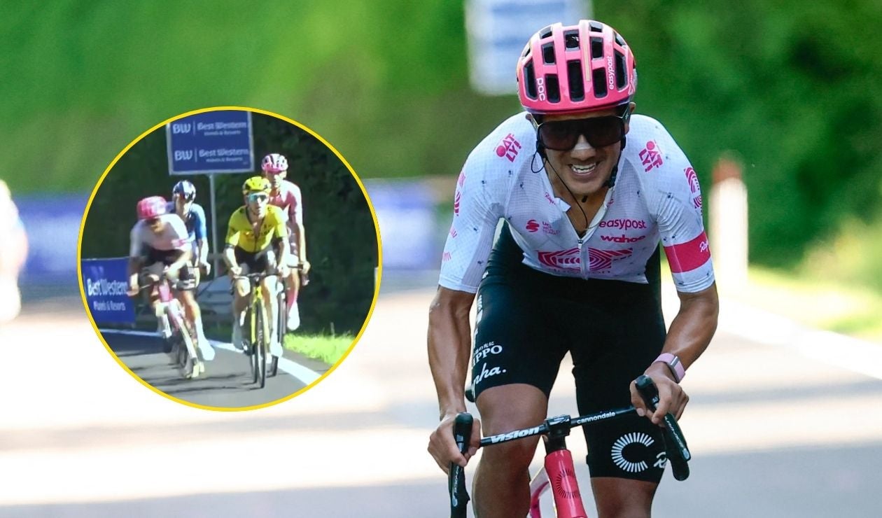 Ataque de Richard Carapaz en la etapa 16 del Giro de Italia 2025