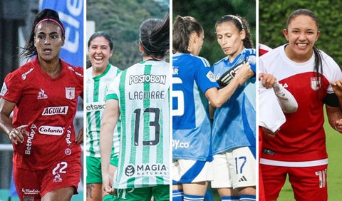 América, Nacional, Millonarios y Santa Fe en la Liga Femenina 2025