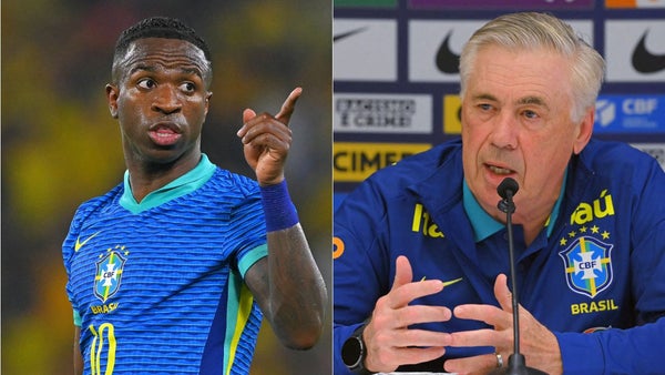 Ancelotti pone en duda la presencia de Vinicius y Neymar en el Mundial 2026