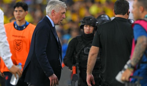 Carlo Ancelotti en su debut con la selección de Brasil en Eliminatorias