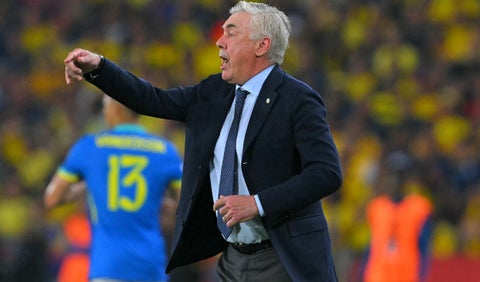 Carlo Ancelotti entrenador de la selección de Brasil