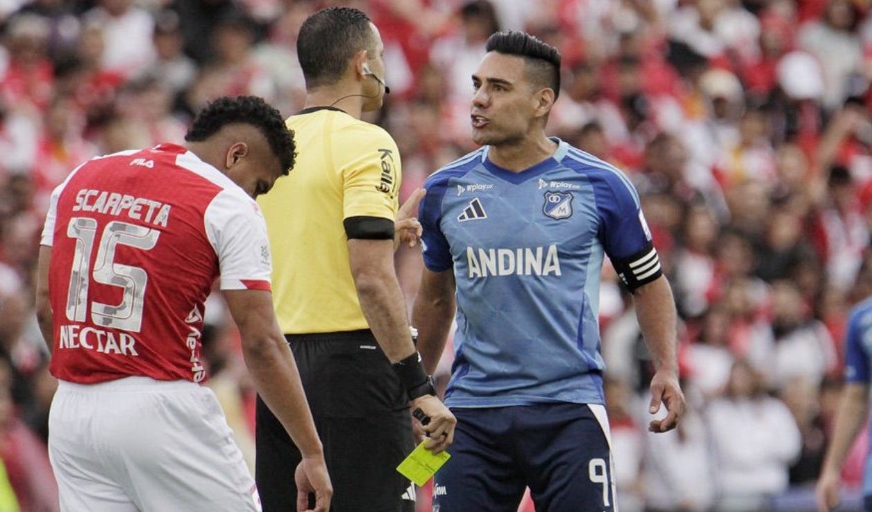 Carlos Ortega en el Santa Fe v Millonarios