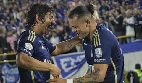 Daniel Mantilla y Leo Castro con Millonarios