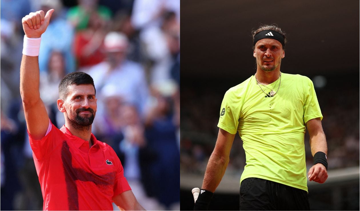 Djokovic y Zverev se enfrentan en cuartos de final de Roland Garros