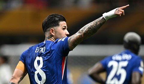 Enzo Fernández con el Chelsea en el Mundial de Clubes