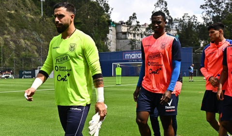Hernán Galíndez, arquero de la selección de Ecuador