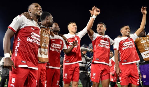 Hugo Rodallega, capitán de Santa Fe en la clasificación para la final vs Medellín