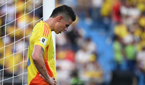 James Rodríguez con la selección Colombia