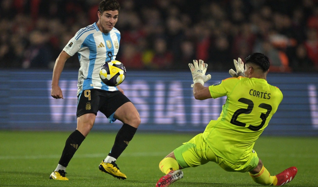 Julián Álvarez gol vs Chile