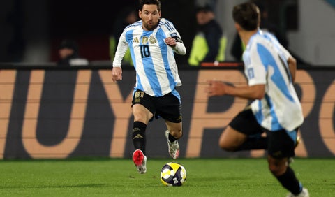 Lionel Messi con la selección de Argentina