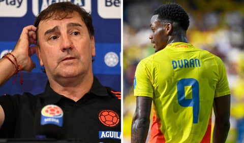 Néstor Lorenzo y Jhon Durán en la selección Colombia