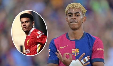 Luis Díaz y Lamine Yamal, futbolistas