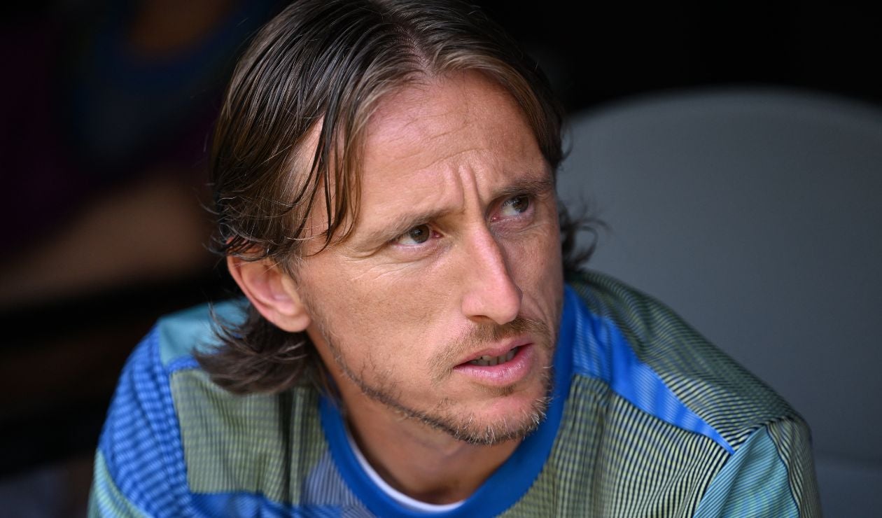 Luka Modric con el Real Madrid