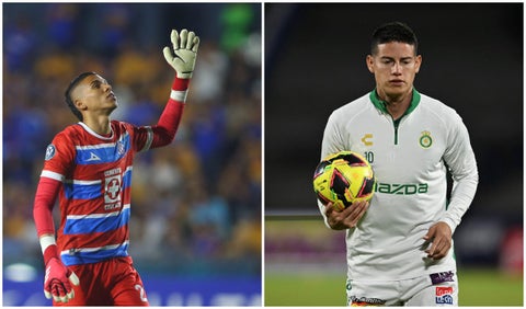 Kevin Mier y James Rodríguez