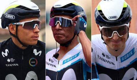 Einer Rubio, Nairo Quintana y Enric Mas - Movistar Team