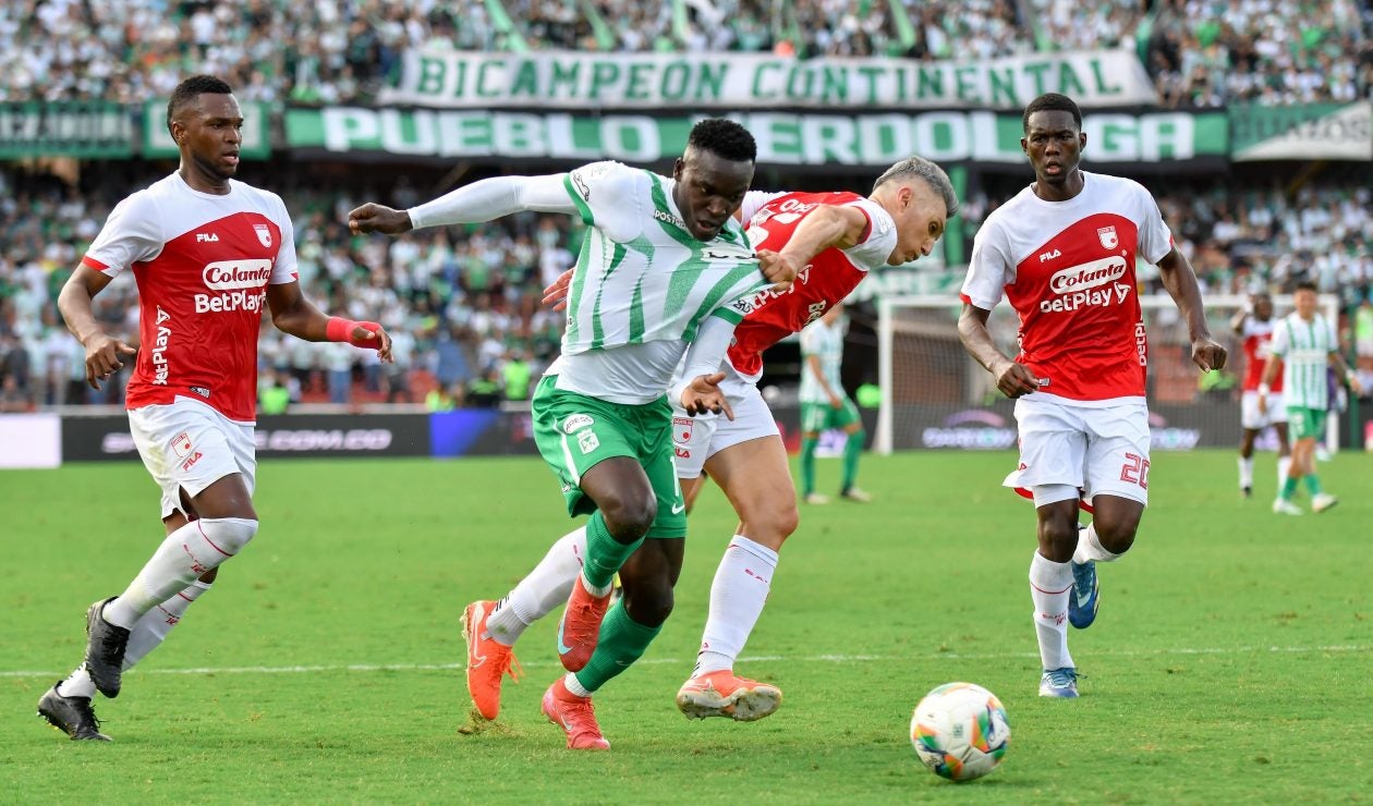 Atlético Nacional y Santa Fe en duelo por los cuadrangulares de Liga BetPlay 2025-I
