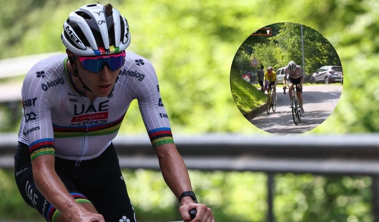 Ataque de Pogacar a Vingegaard en el Critérium