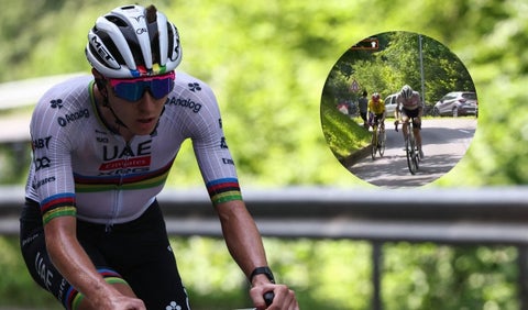 Ataque de Pogacar a Vingegaard en el Critérium