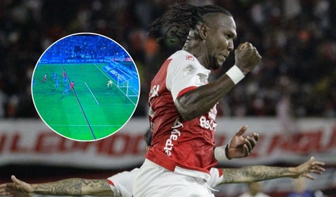 Carlos Antonió aclaró polémica en fuera de lugar en el 1-0 de Santa Fe