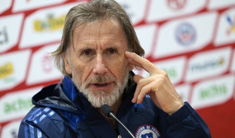 Ricardo Gareca con la selección de Chile