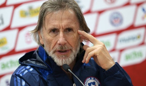 Ricardo Gareca con la selección de Chile