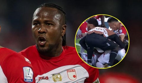 Hugo Rodallega con Santa Fe