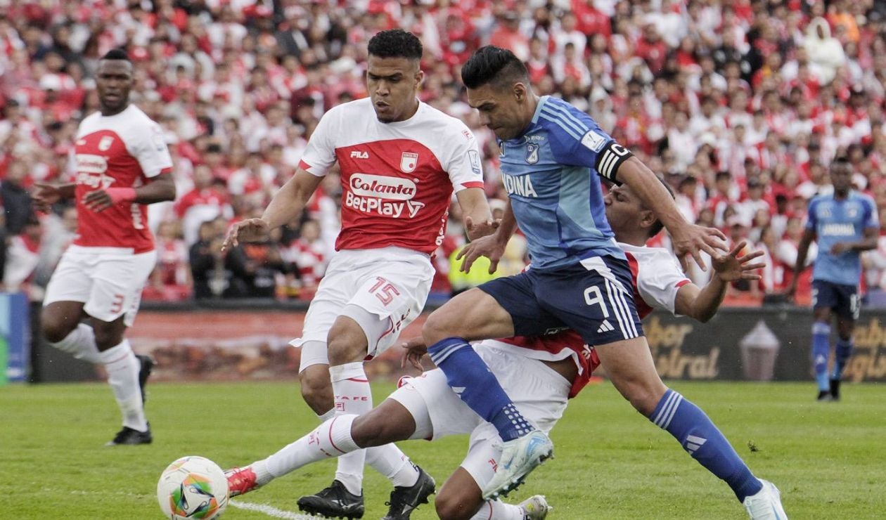 Polémico penal no pitado a favor de Santa Fe contra Millonarios