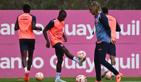 Sebastián Beccacece con la selección de Ecuador