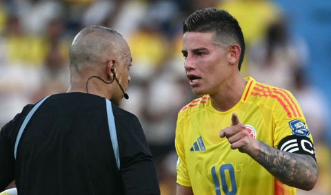 James Rodríguez con la selección Colombia
