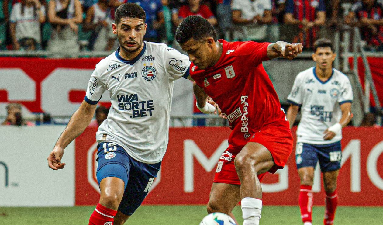 Agónico empate entre Bahía y América en Copa Sudamericana