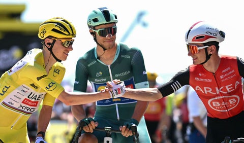 Tadej Pogacar, Jonathan Milan y Kévin Vauqelin - Tour de Francia