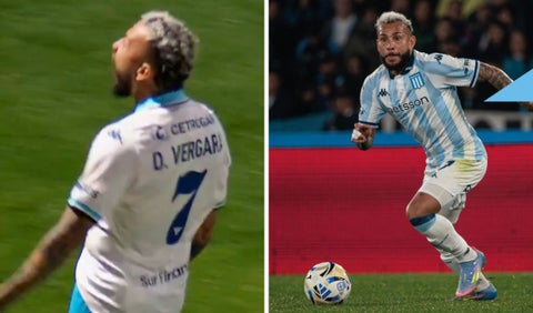 Duván Vergara con Racing