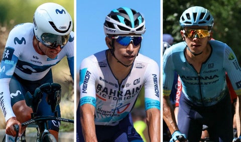 Einer Rubio - Santiago Buitrago - Harold Tejada, ciclistas colombianos