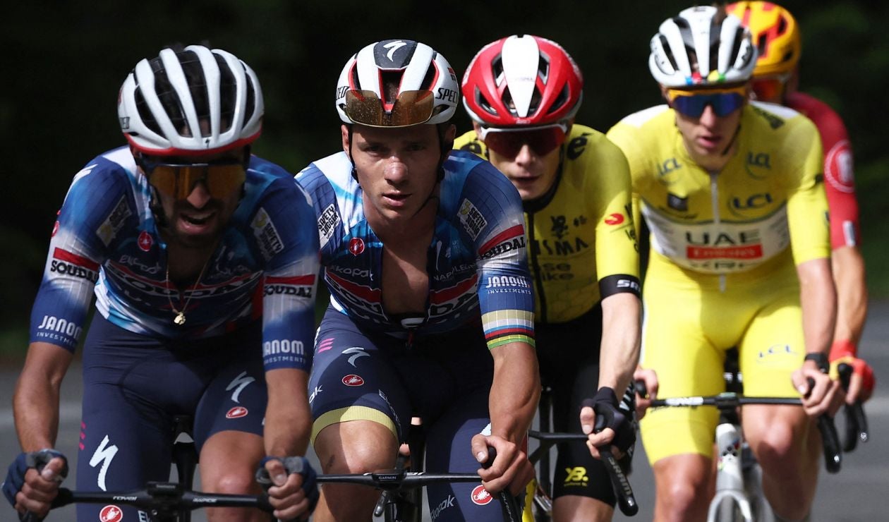 Remco Evenepoel, líder del Soudal en el Tour de Francia