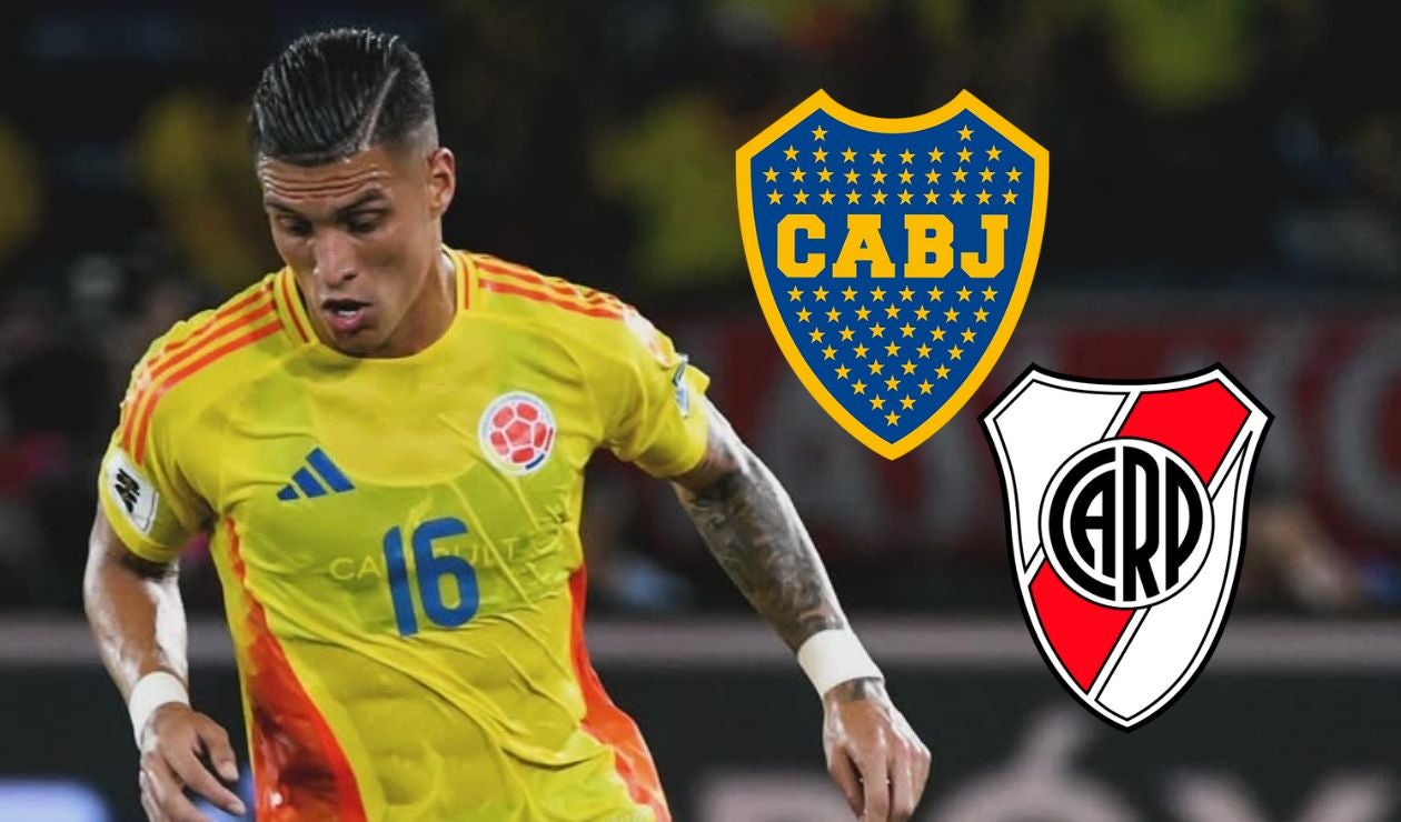 Juan Camilo Portilla con Boca Juniors y River Plate