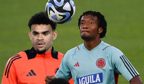 Juan Guillermo Cuadrado y Luis Díaz