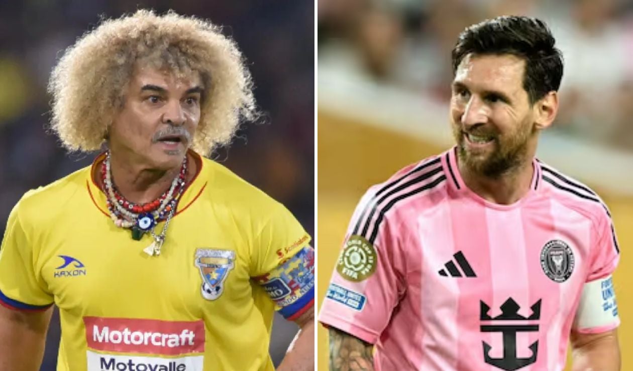 Lionel Messi y Carlos Valderrama